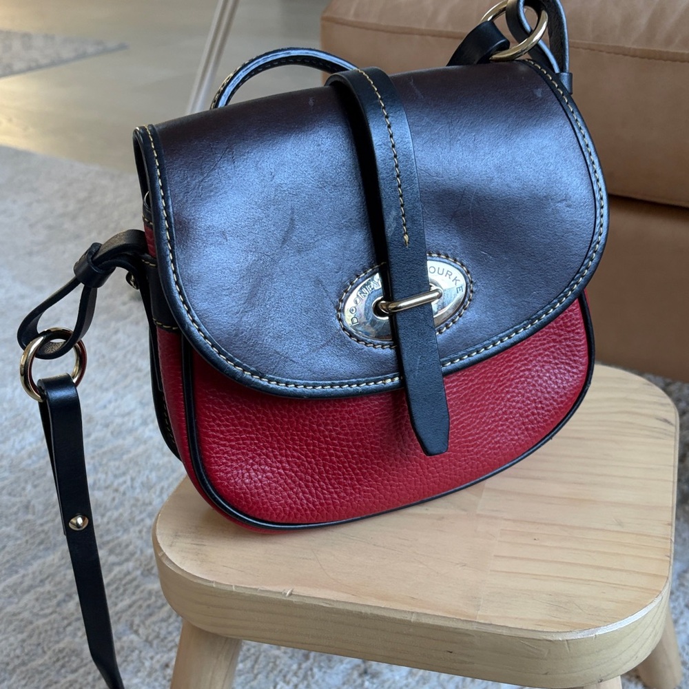 Dooney & Bourke Black and Red Crossbody Bag